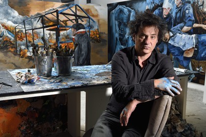 France, Val-de-Marne, Yvry-sur-Seine, Workshop of Fred Kleinberg, work for the exhibition Odyssée (Odyssey)