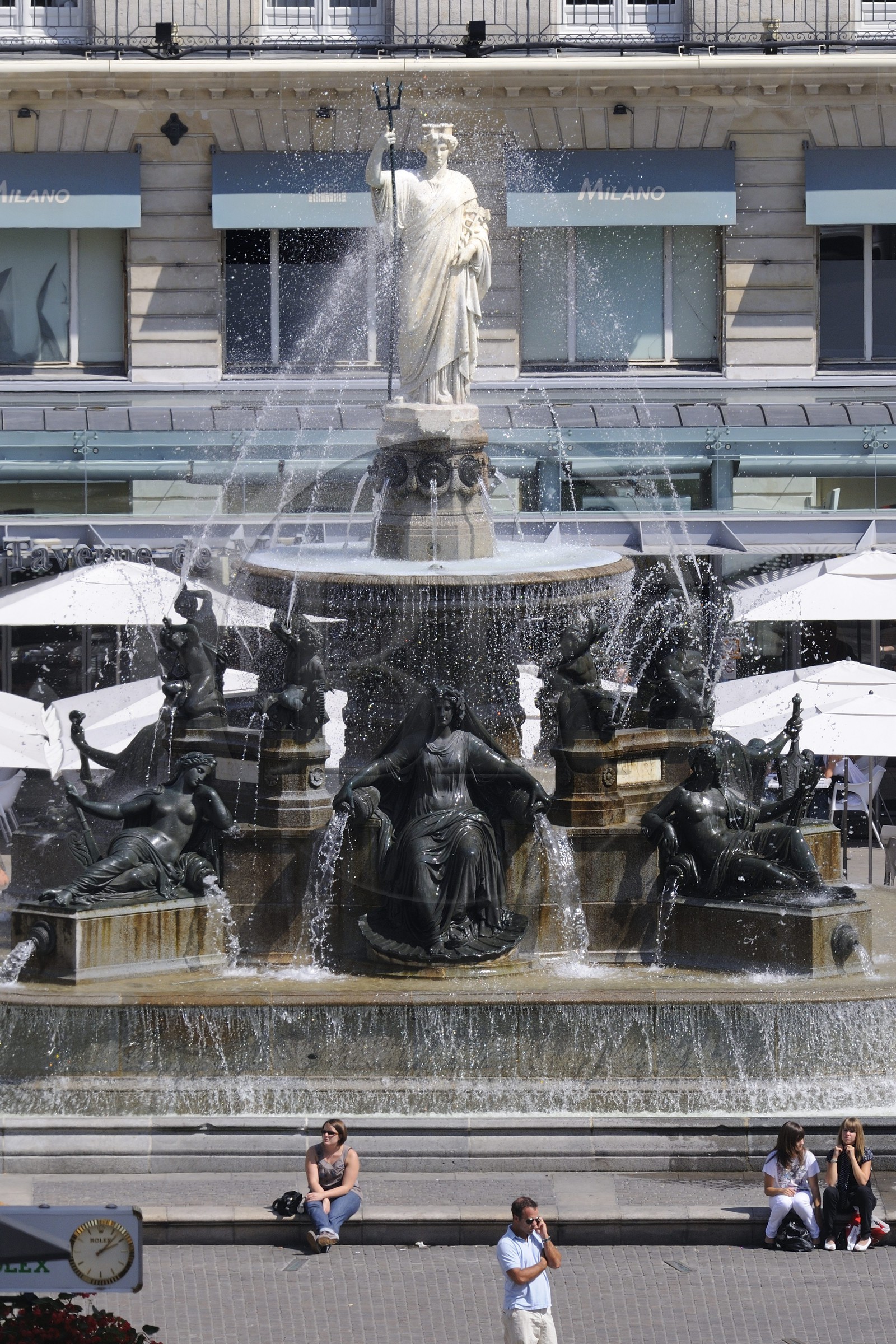 France, Loire-Atlantique (44), Nantes, la place Royale et sa fontaine
