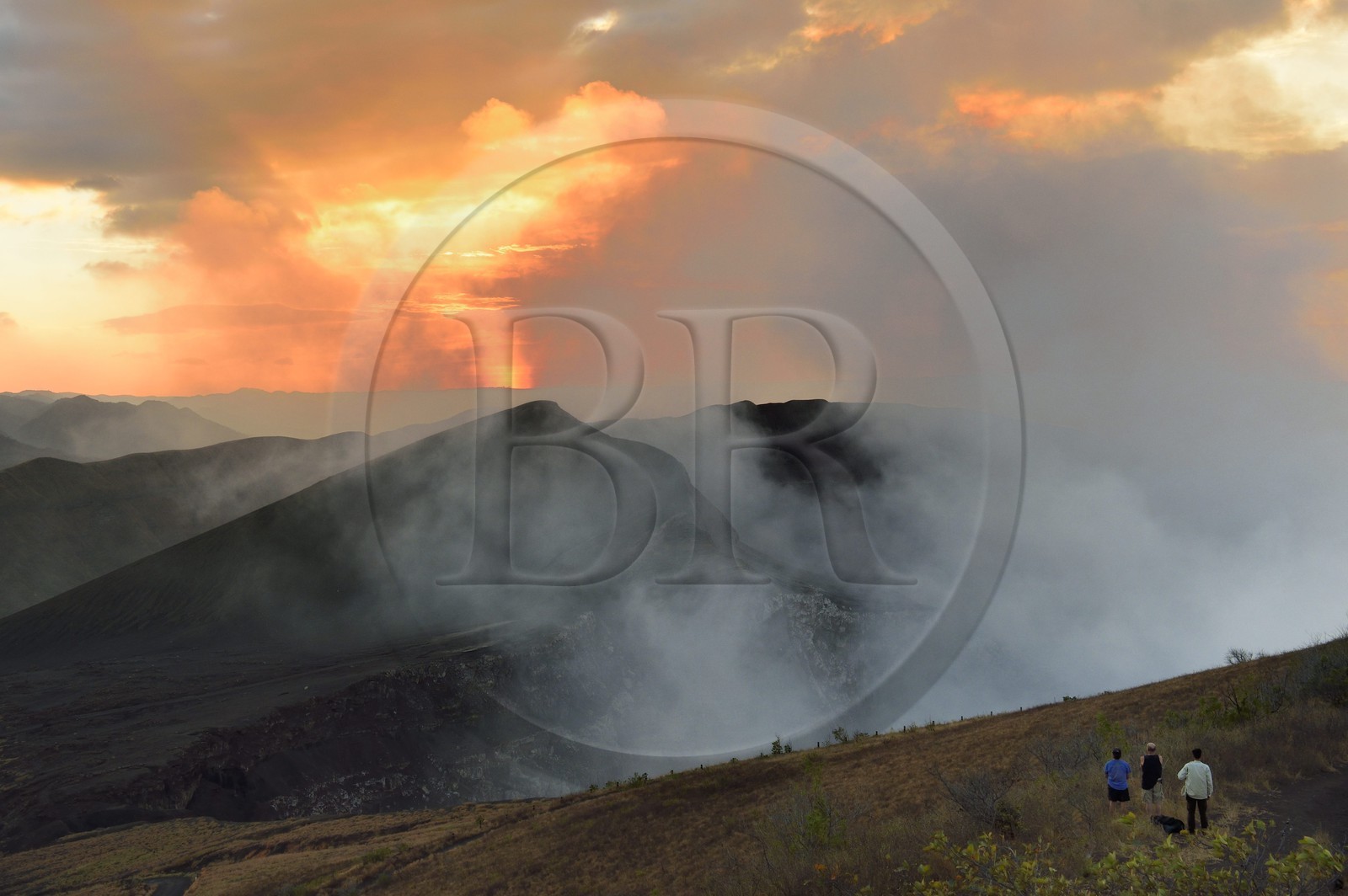 Nicaragua, Masaya, Masaya Volcano National Park (Parque Nacional Volcan Masaya), the active Santiago crater