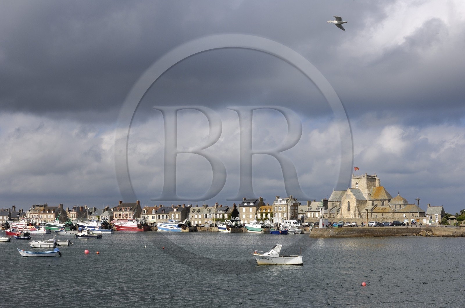 France, Manche (50), Val de Saire, Barfleur, labellisé Les Plus Beaux Villages de France, le port