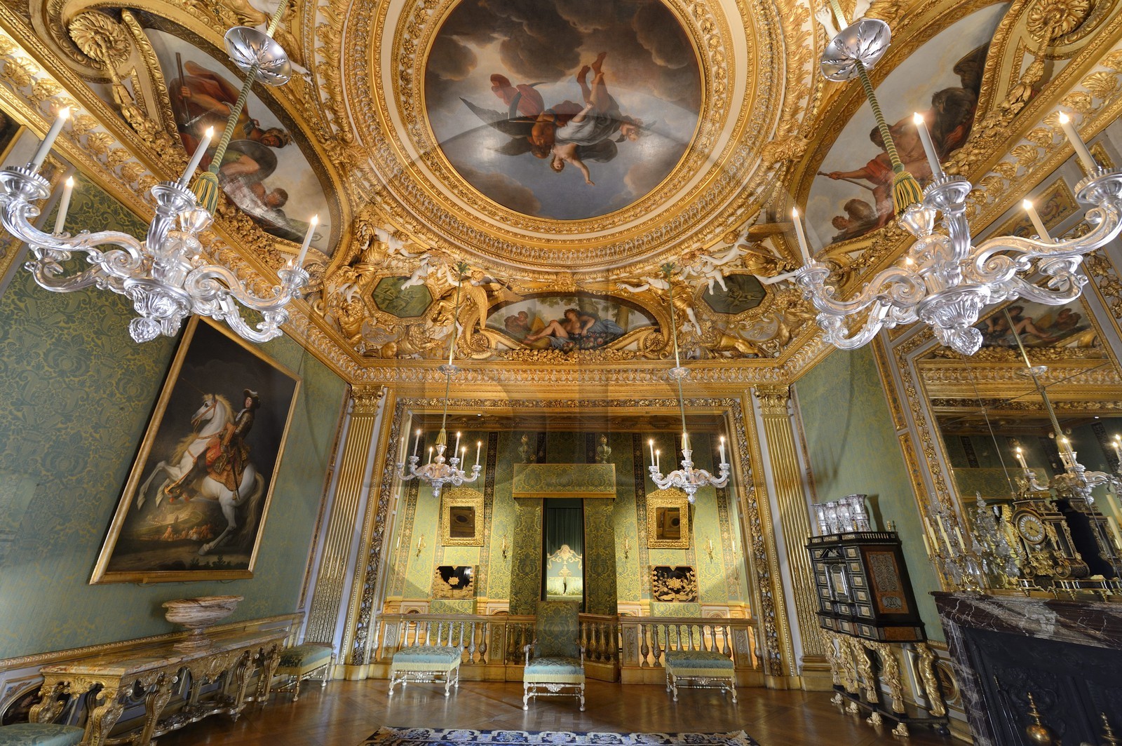 France, Seine et Marne, Maincy, Chateau de Vaux le Vicomte, the King’s chamber