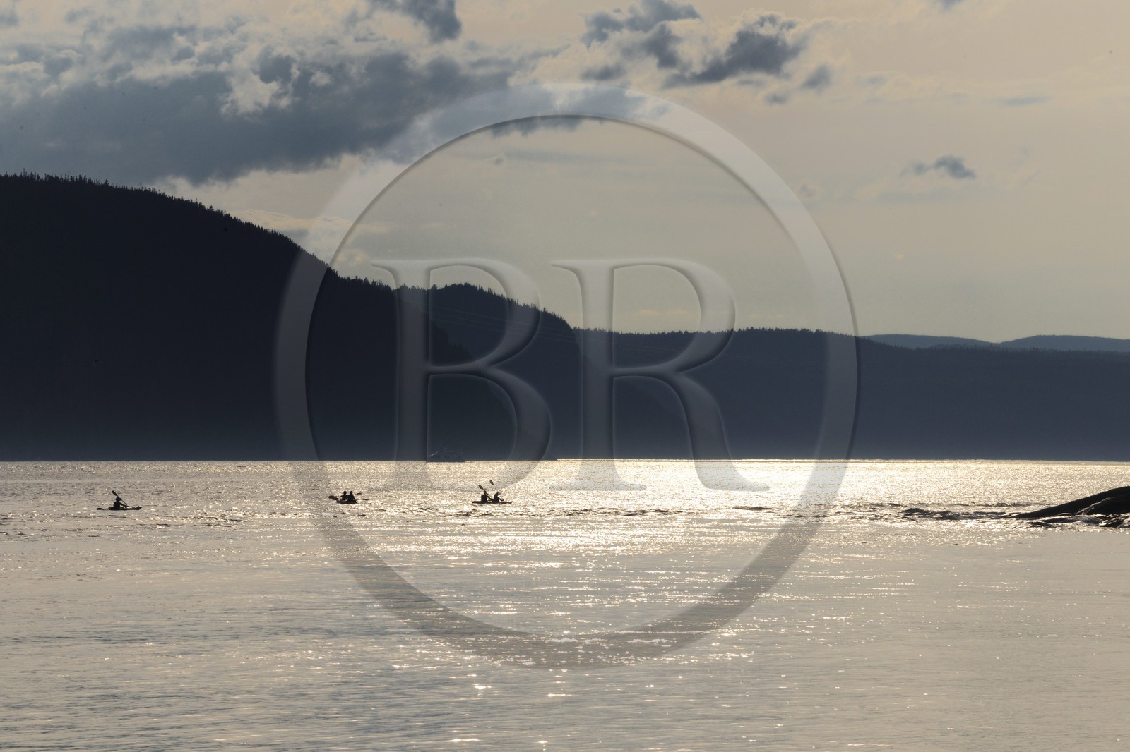 Canada, province de Québec, région du Manicouagan, embouchure du fjord du Saguenay vers Tadoussac