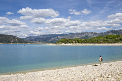 France, Var (83), Parc Naturel Régional du Verdon, Les-Salles-sur-Verdon, lac de Sainte Croix