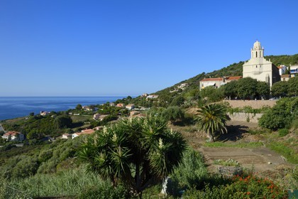 France, Corse-du-Sud (2A), Cargèse, église Saint Spyridon grecque catholique de rite oriental édifiée entre 1852 à 1870