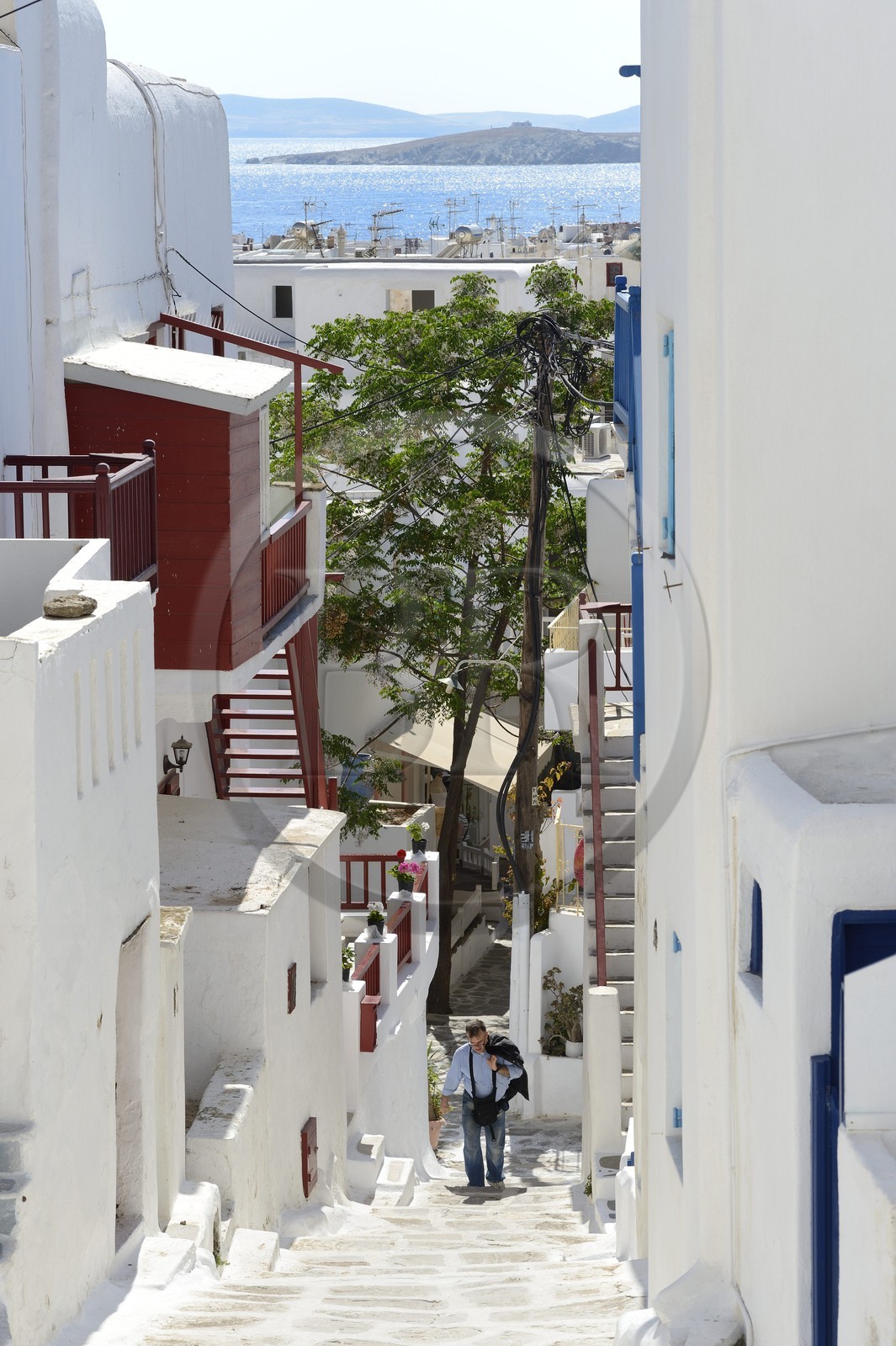 Grèce, Les Cyclades, mer Égée, île de Mykonos, Chora (Mykonos town)