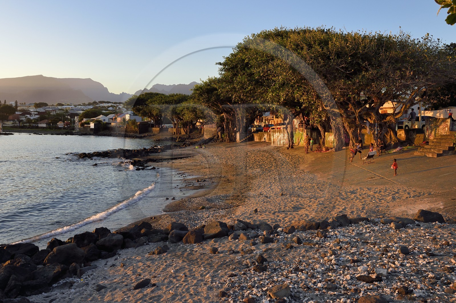 France, Ile de la Reunion, ville de Saint-Pierre, extrémité sud du lagon de Saint Pierre au lieu dit Terre Sainte
