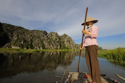 Vietnam, Ninh Binh province nicknamed Inland Halong Bay, Van Long Nature Reserve
