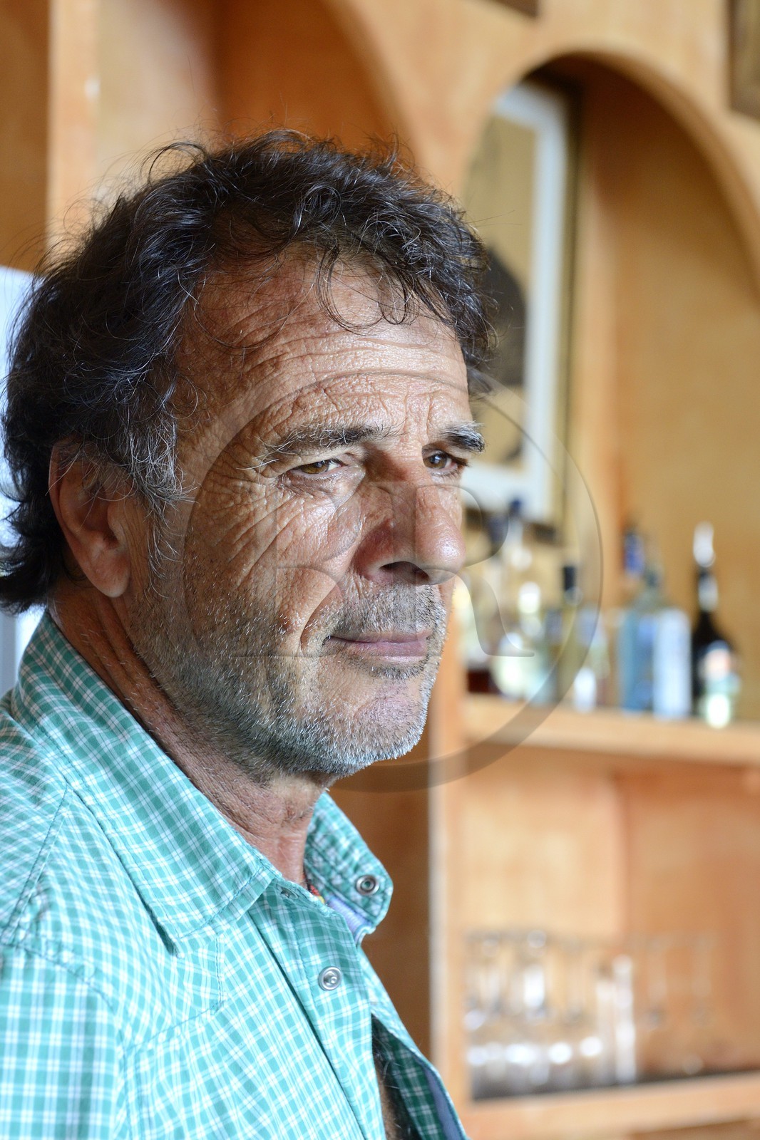 France, Haute-Corse (2B), Calvi, la citadelle, le bar Chez Tao,  Jean-Témir Kerefoff