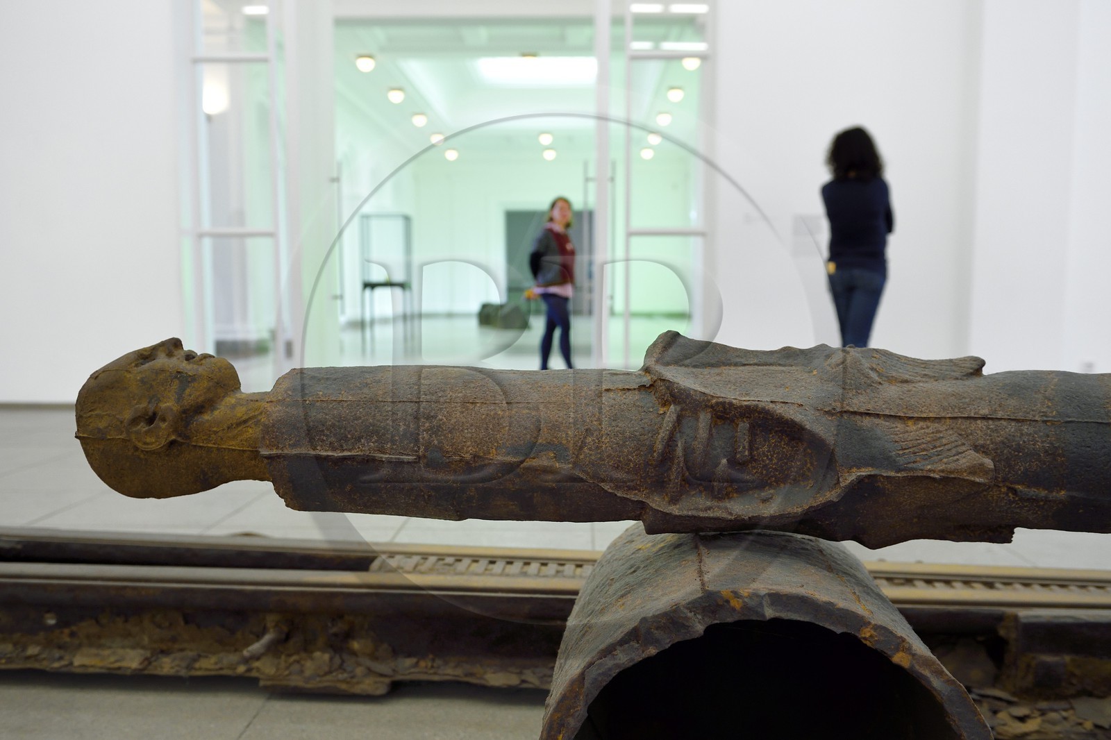 Allemagne, Berlin, Moabit, Hamburger Bahnhof, ancienne gare du XIXème siècle devenue en 1996 un musée d'art contemporain (Museum für Gegenwart), oeuvre de l'artiste Joseph Beuys