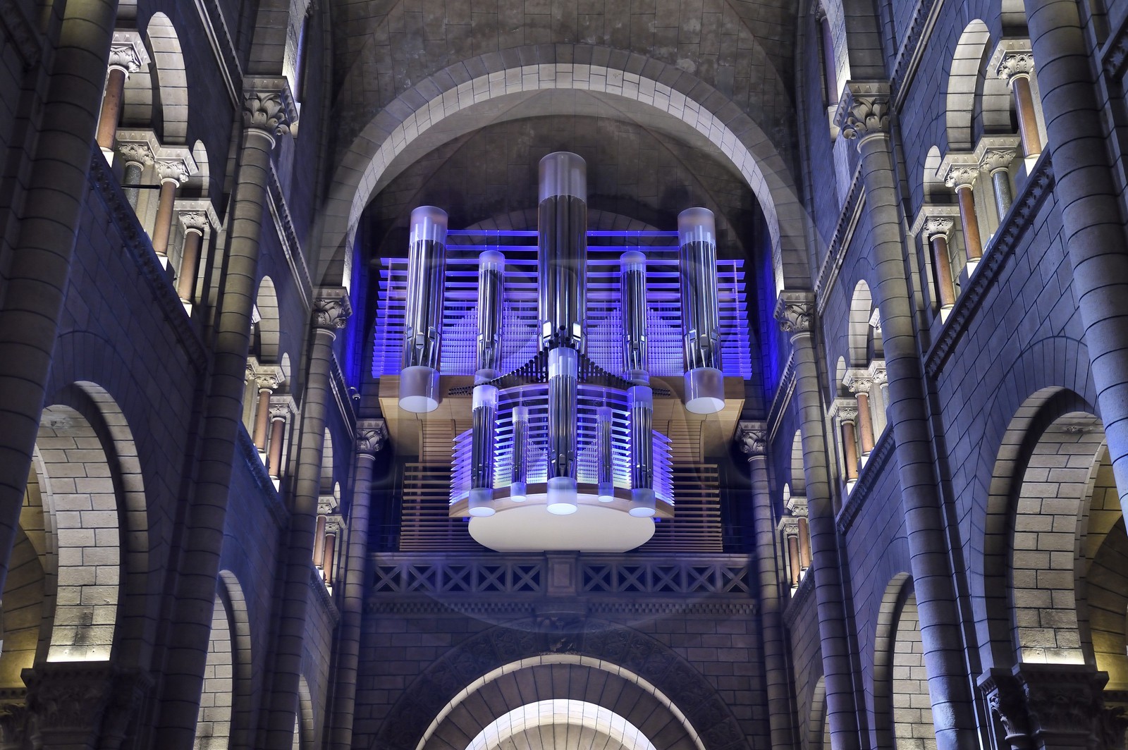 Principality of Monaco, Monaco, the Cathedral Our Lady Immaculate on the Rock, Organs designed by Jean-Loup Boisseau 1976