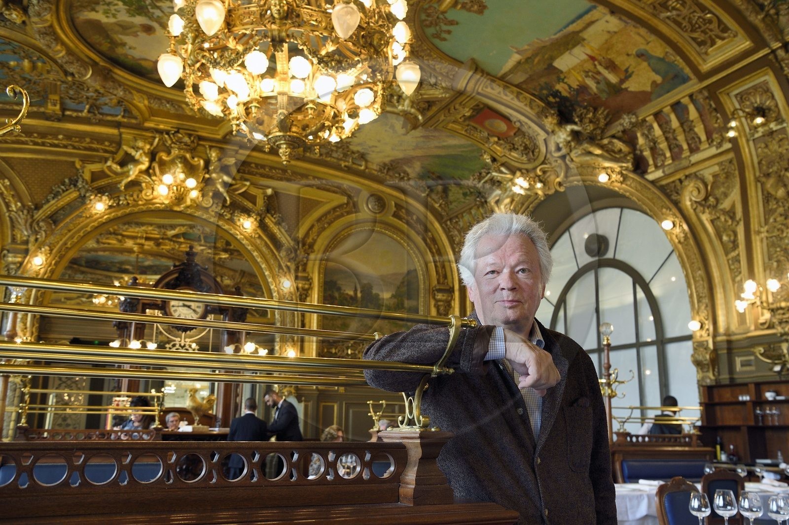 France, Paris (75), gare de Lyon, restaurant Le Train bleu, Gilles Pudlowski