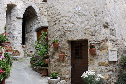 France, Hérault (34), village médiéval de Saint-Guilhem-le-Désert, labellisé Les Plus Beaux Villages de France