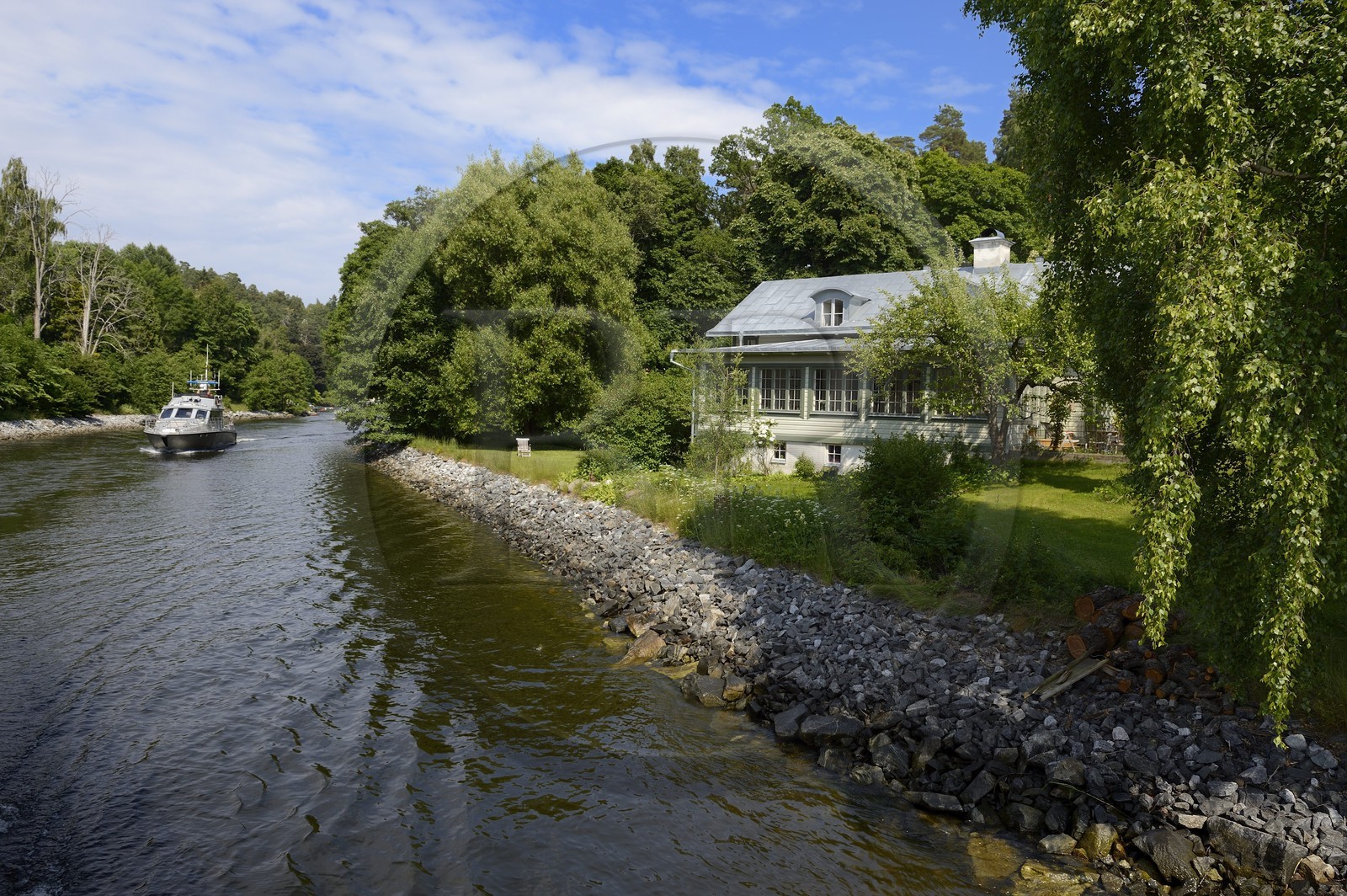 Sweden, Stockholm archipelago, the entrance to Baggensstäket from Stockholm, it was since time immemorial the southern waterway between Stockholm and the Baltic Sea