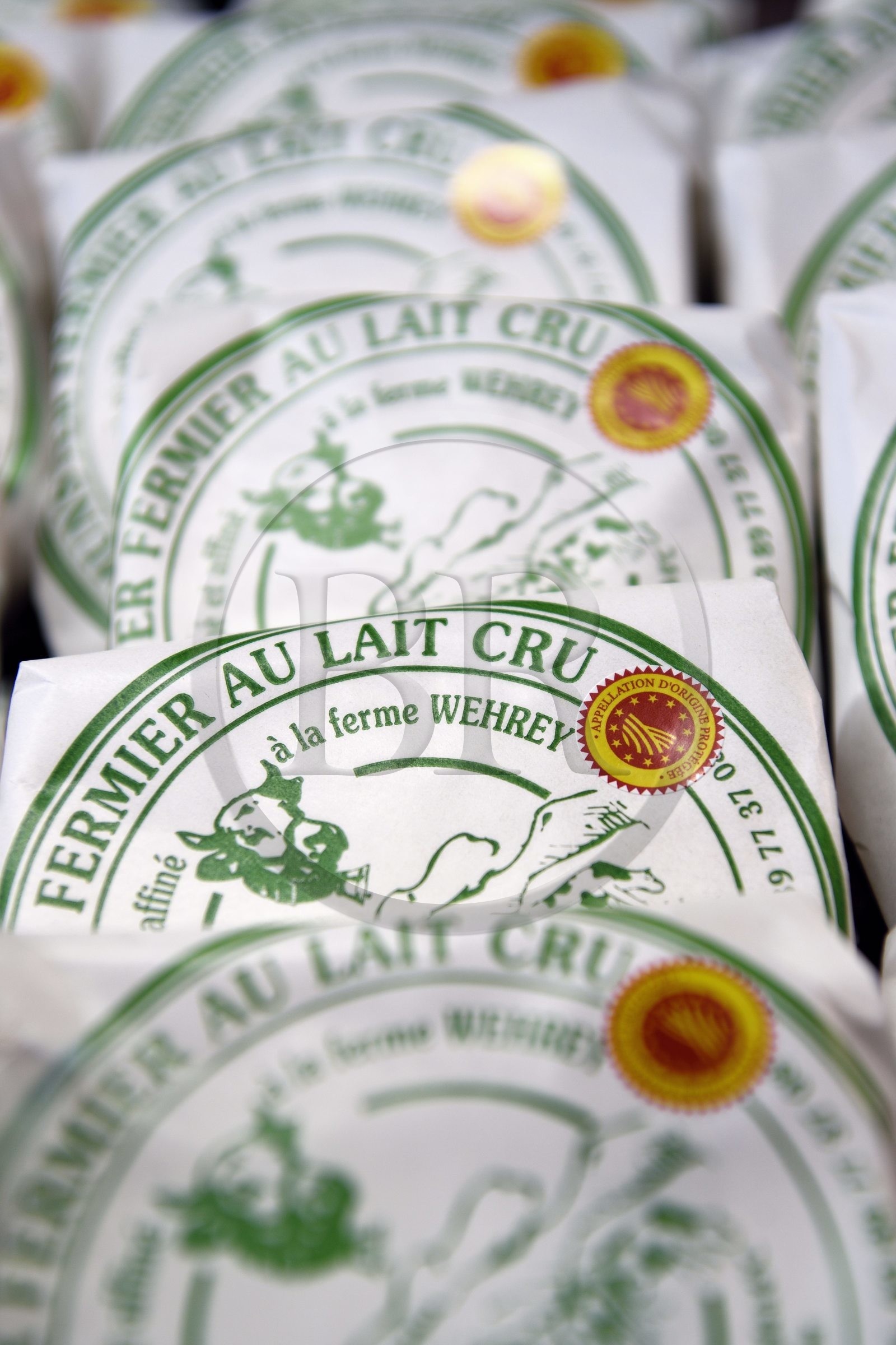 France, Haut Rhin, Wasserbourg, Ferme-auberge (farm-inn) Buchwald, munster AOP (cow's milk) produced by marcaire Michel Wehrey