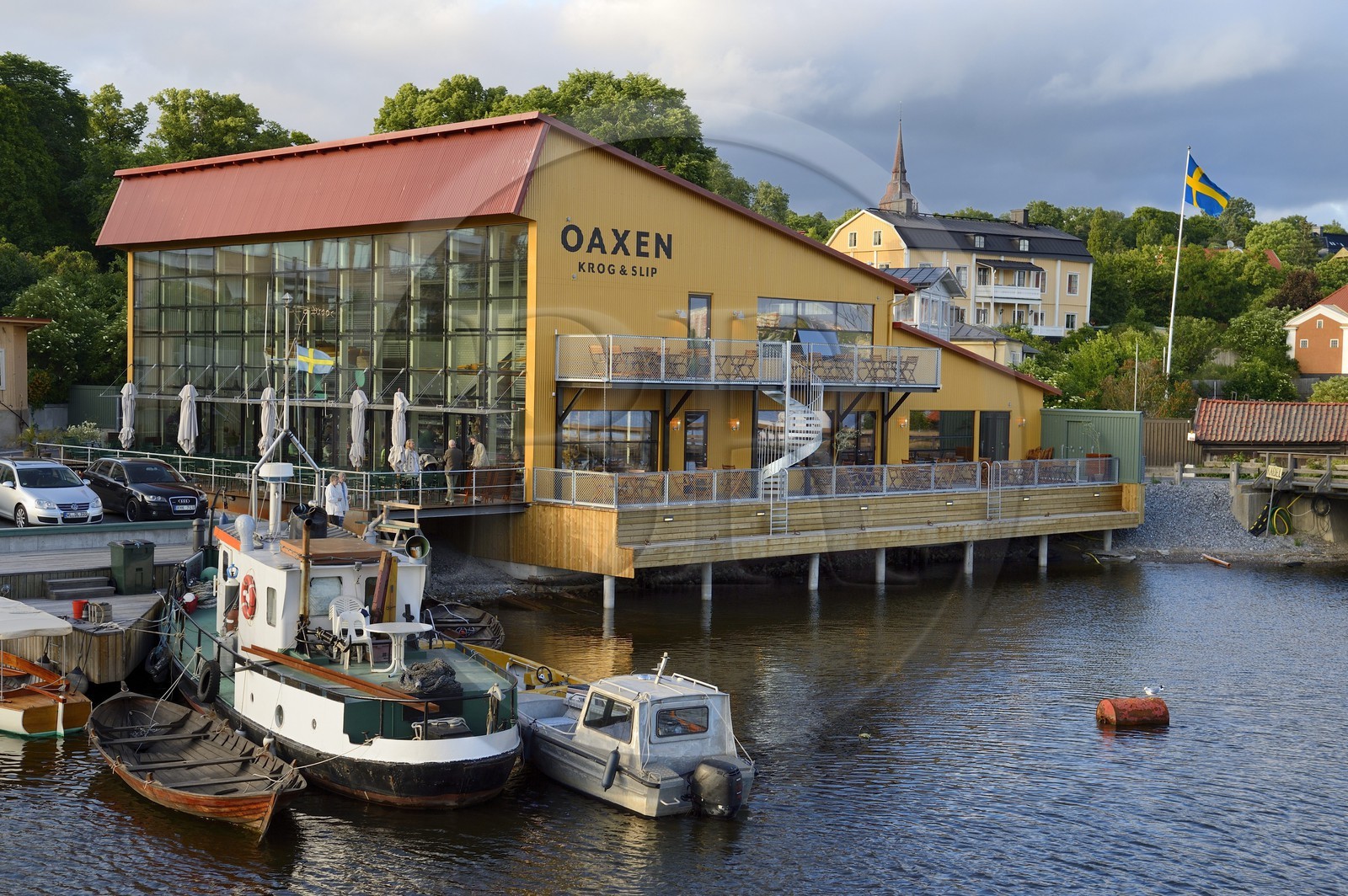 Suède, Stockholm, Beckholmen, restaurant Oaxen Krog & Slip