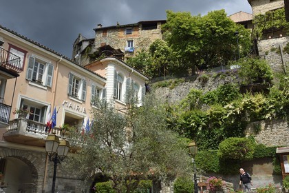 France, Alpes-Maritimes, Lucéram, the town hall