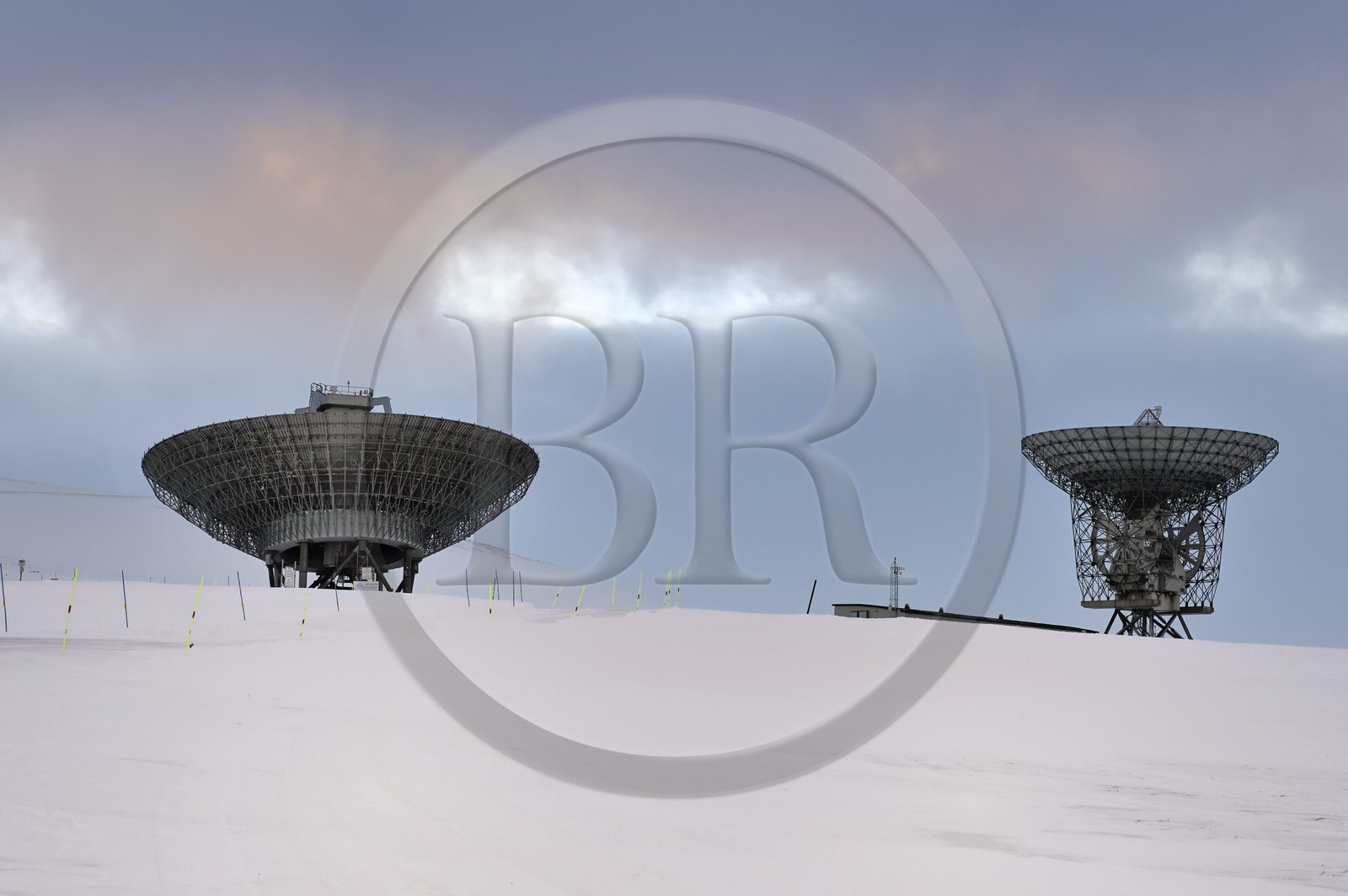 Norvège, Svalbard, Spitzberg, Longyearbyen, EISCAT (European Incoherent Scatter Scientific Association) Radars de la station scientifique