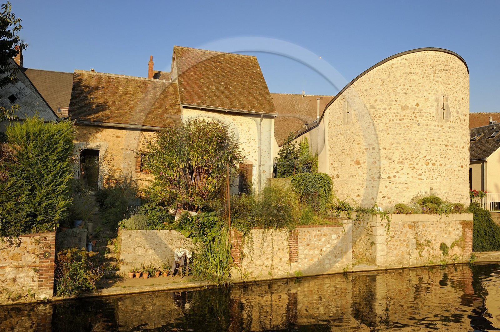 France, Eure et Loir, Bonneval, ditch of the ramparts