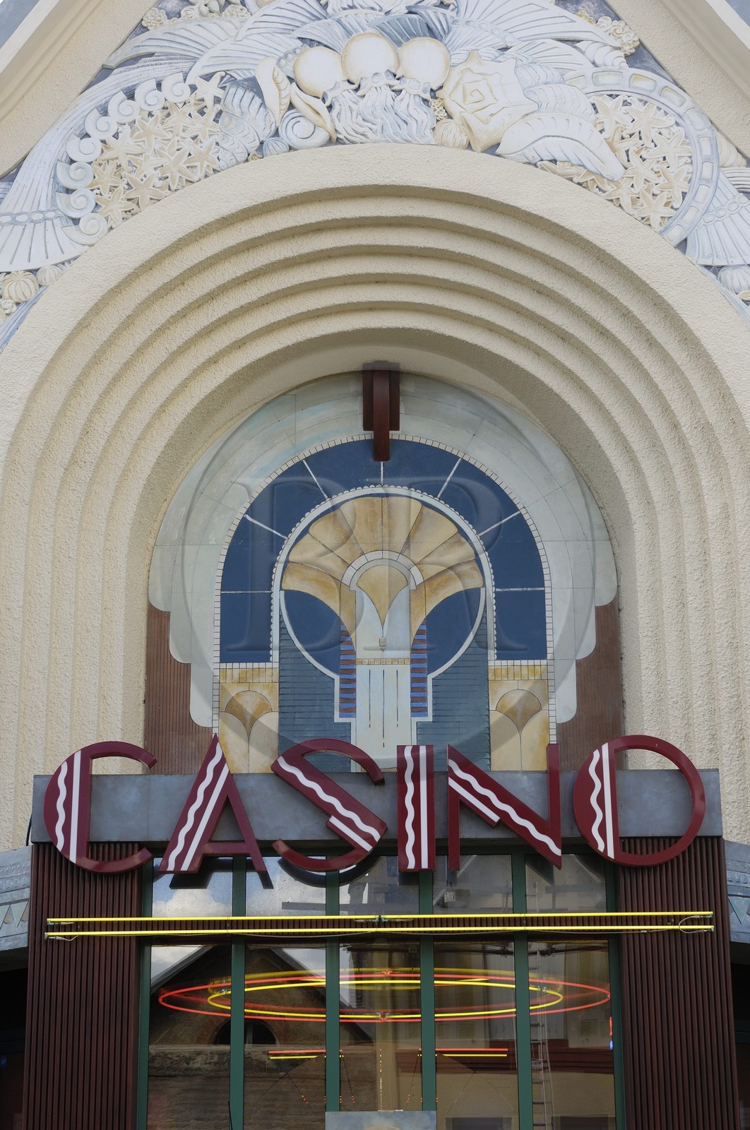 France, Calvados (14), Cote de Nacre, Saint-Aubin-sur-Mer, le casino
