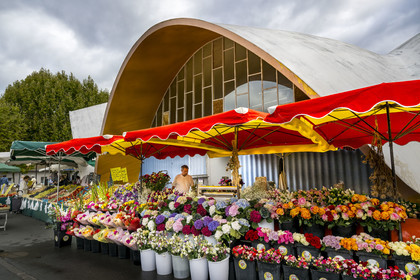 France, Charente-Maritime (17), Royan, marché central (1955) des architectes Louis Simon et André Morisseau