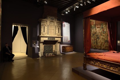 France, Meurthe-et-Moselle (54), Nancy, le Palais Ducal (Palais des Ducs de Lorraine) abrite le Musée historique lorrain, salle Renaissance