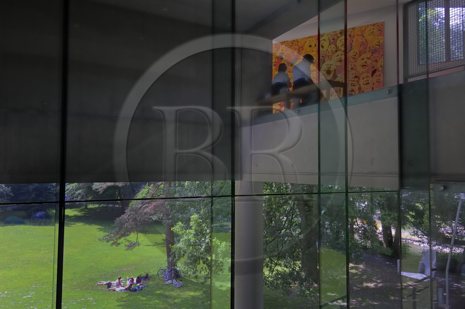 Irlande, Cork, University College Cork, la Glucksman Gallery (art contemporain) par les architectes O'Donnell & Tuomey