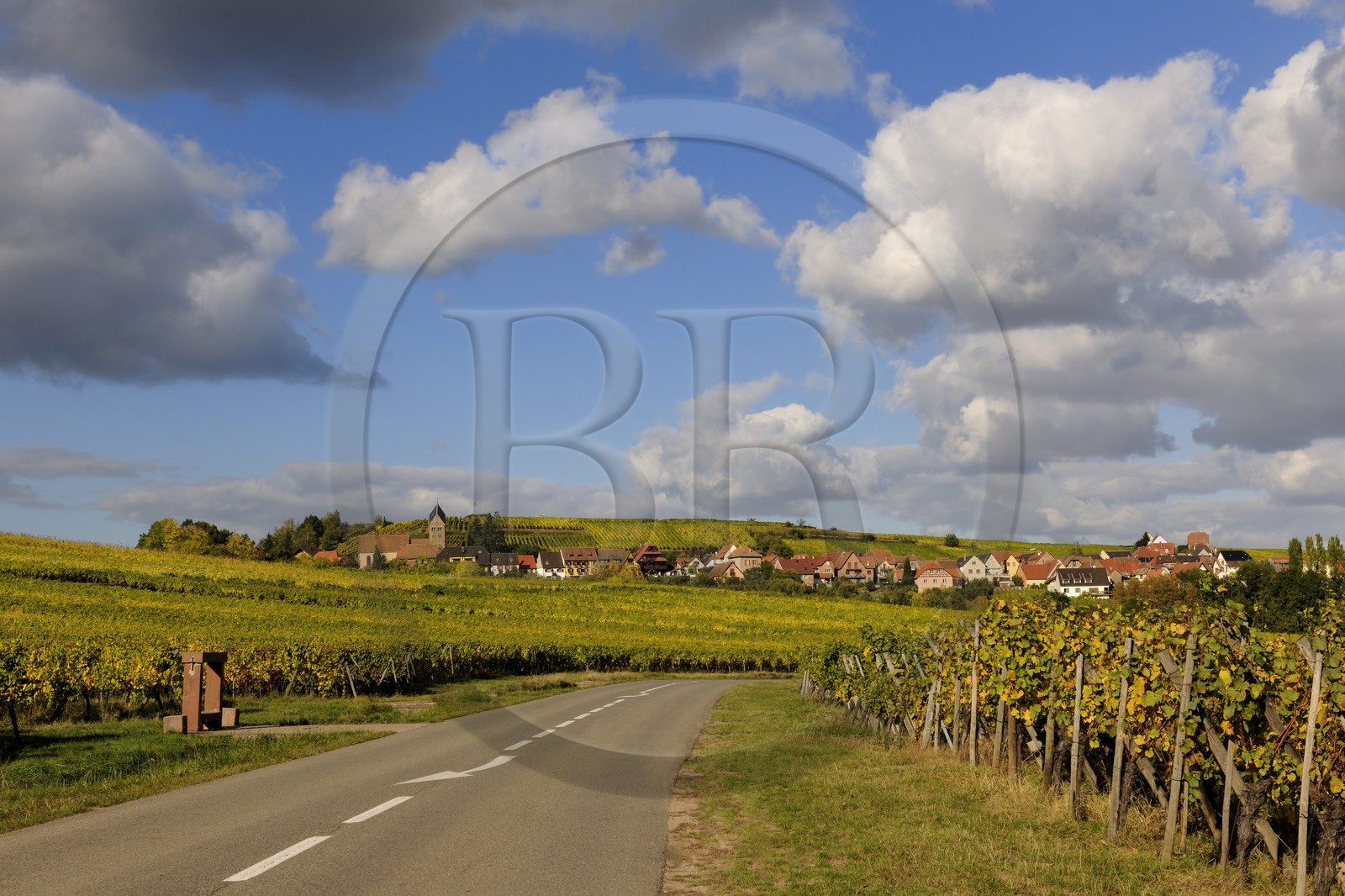 France, Bas-Rhin (67), Itterswiller, la route des vins