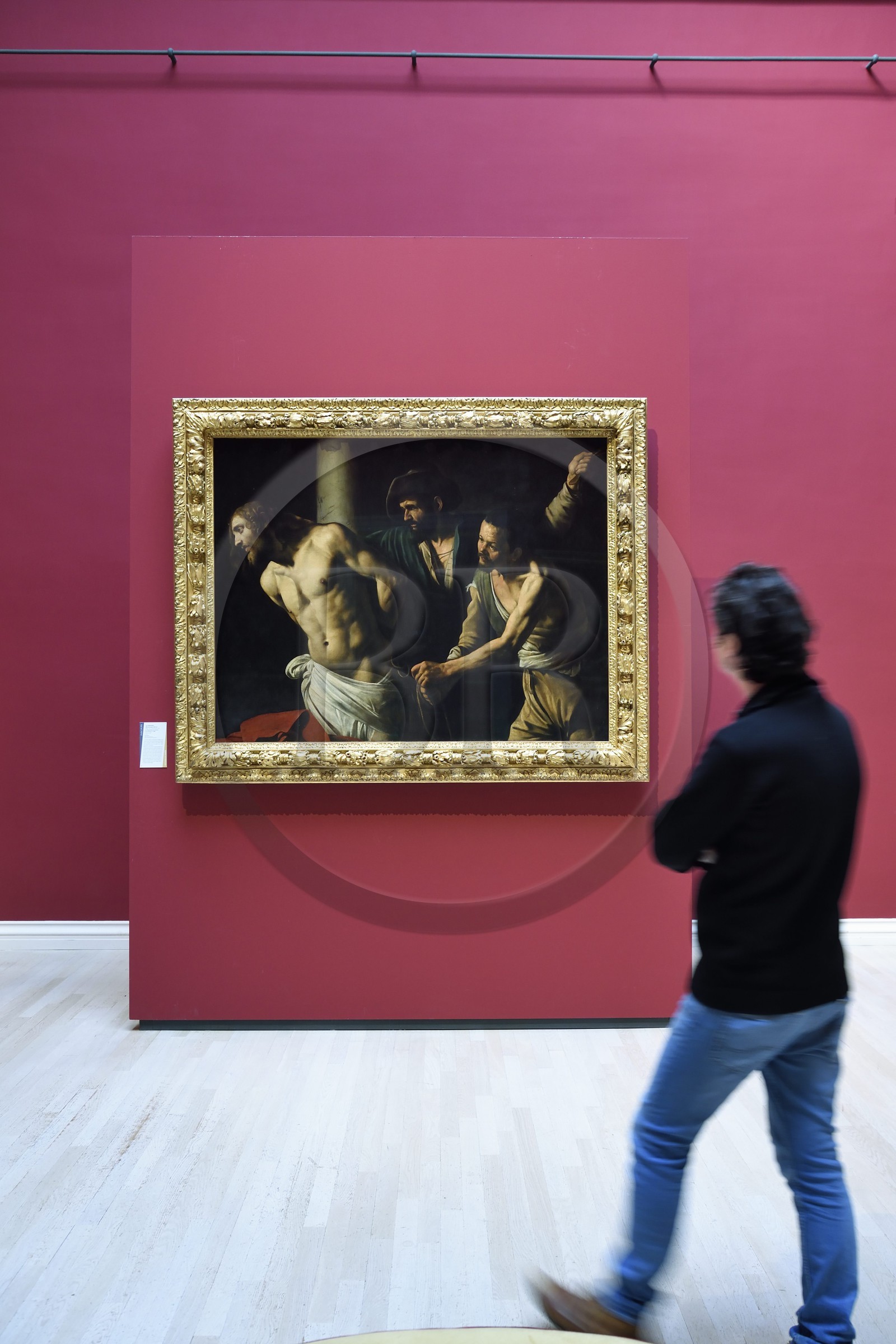 France, Seine Maritime, Rouen, Fine Arts museum, painting Flogging of Christ in the Column by Caravaggio, circa 1607