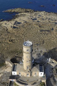 France, Manche, Val de Saire, Pointe de Barfleur, the lighthouse (the old and small one)