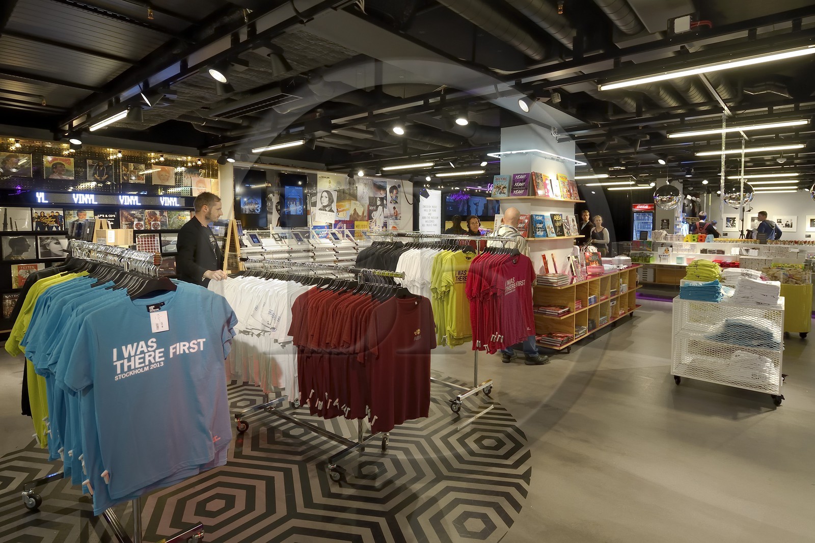 Sweden, Stockholm, ABBA The Museum, the souvenir shop