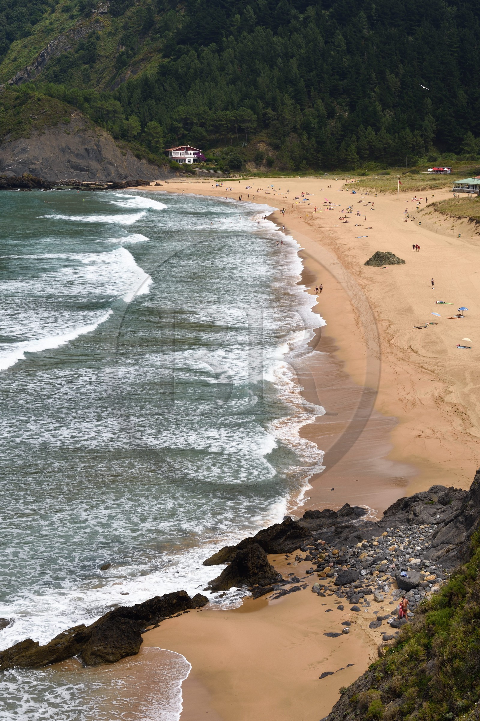 Espagne, Pays basque espagnol, Biscaye, région de Gernika-Lumo, Réserve de biosphère d'Urdaibai, Ibarrangelu,  plage de Laga