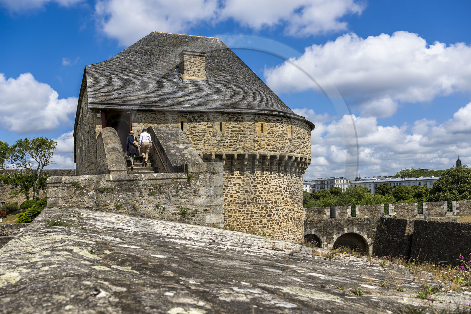 France, Finistère (29), Brest, le château qui abrite le musée national de la Marine