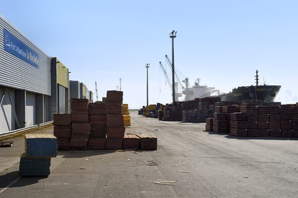 France, Charente-Maritime (17), La Rochelle, le Port Atlantique La Rochelle, port de commerce, 1er port européen pour l'importation de grumes et 1er port français pour l'importation de produits forestiers