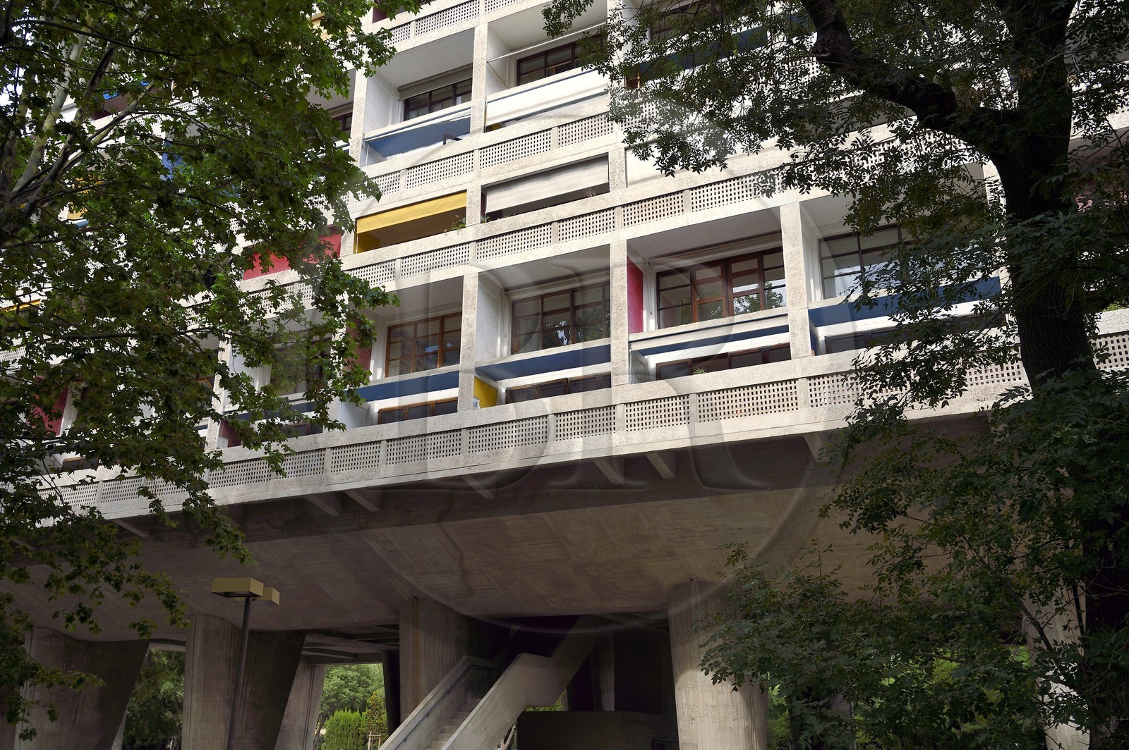 France, Bouches du Rhone, Marseille, architectural work of Le Corbusier, listed as World Heritage by UNESCO, Cite Radieuse or Radiant City by Le Corbusier