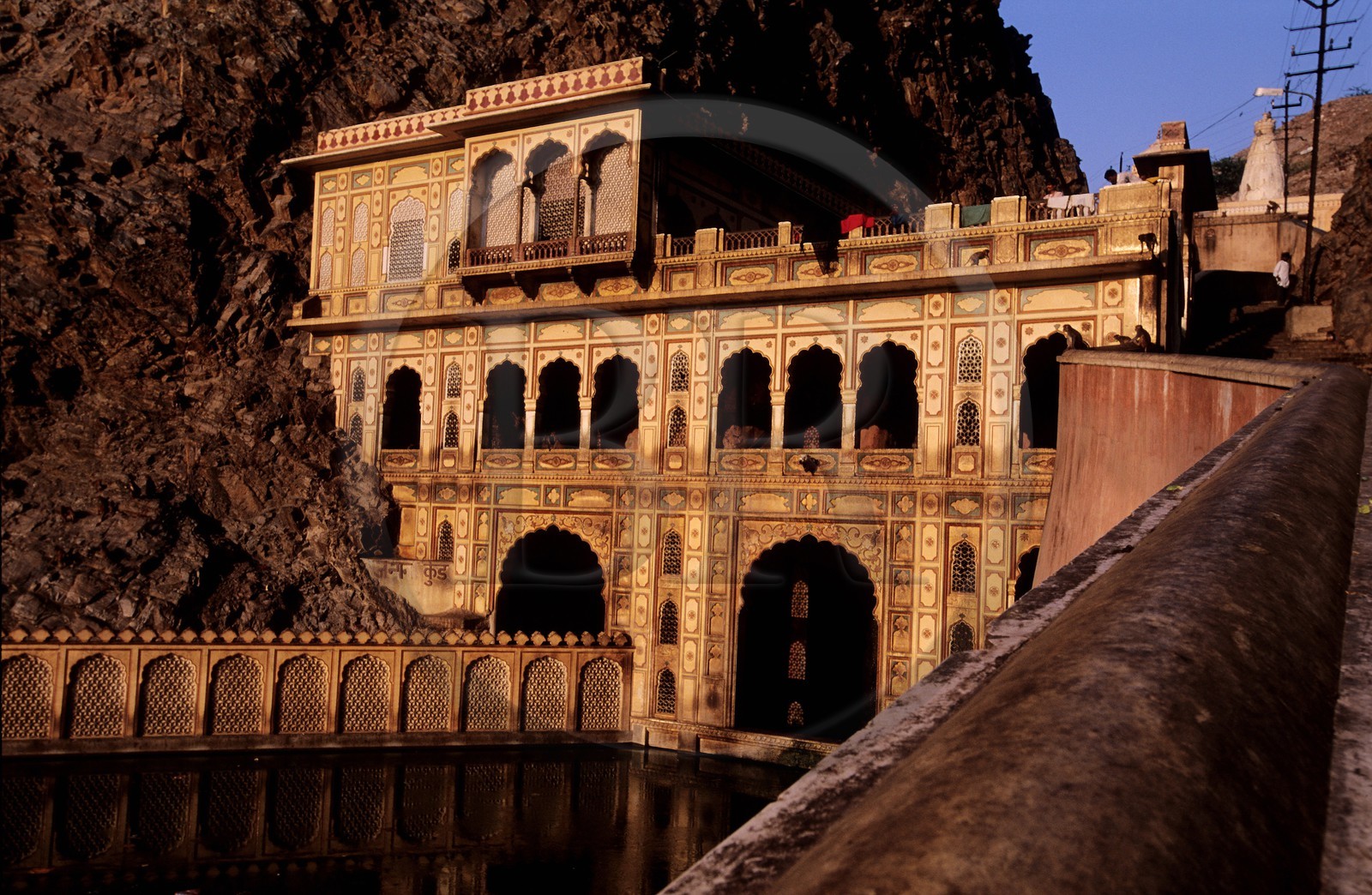 Inde, état du Rajasthan, région de Jaipur, Temple de Galta