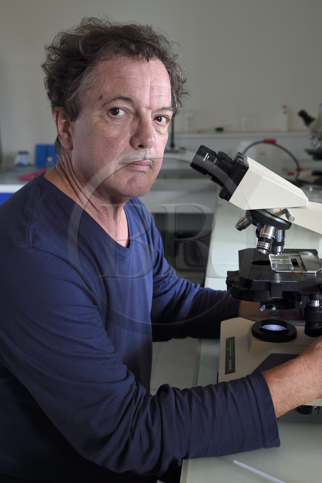 France, Var (83), Ile des Embiez, Jean-Luc Bonnefont, directeur de recherche à l'institut océanographique Paul Ricard