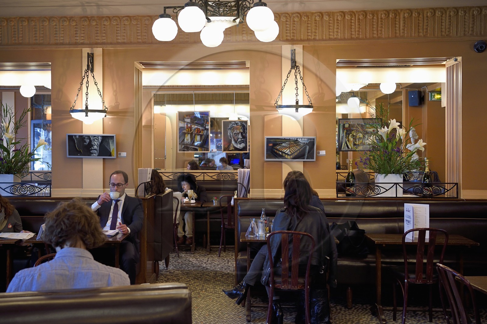 France, Paris (75), la Brasserie Le Sélect boulevard Montparnasse