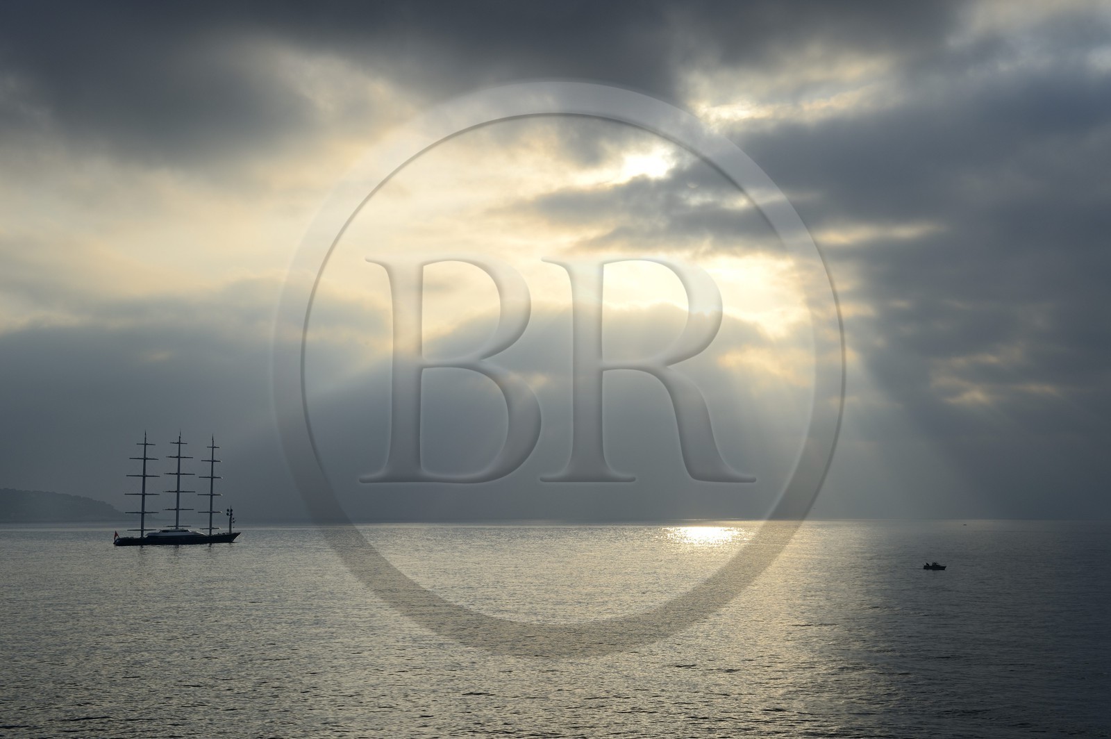 Principality of Monaco, luxury yacht in the Monaco bay