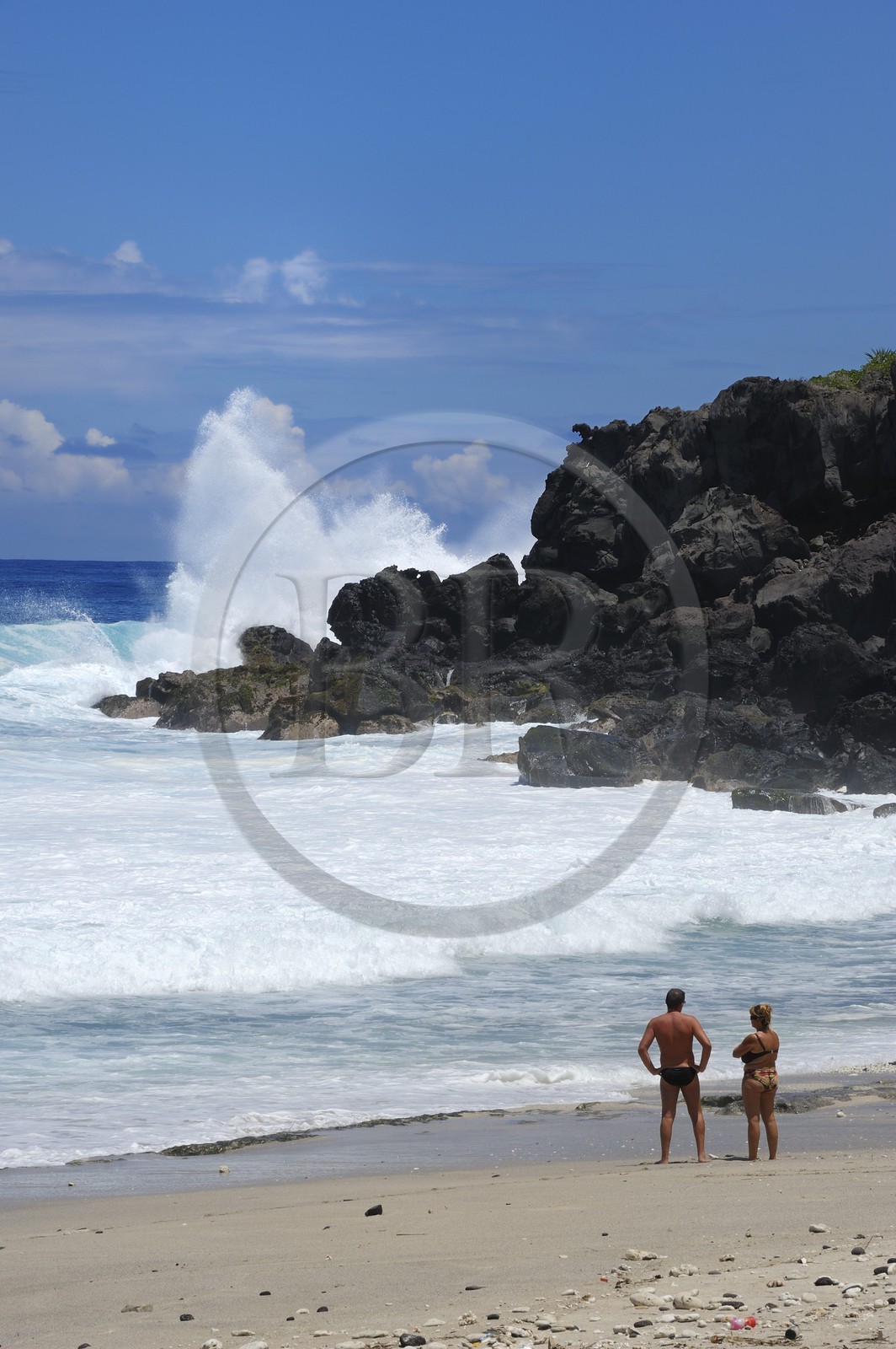France, île de la Réunion, la côte sud, plage de Grand-Anse