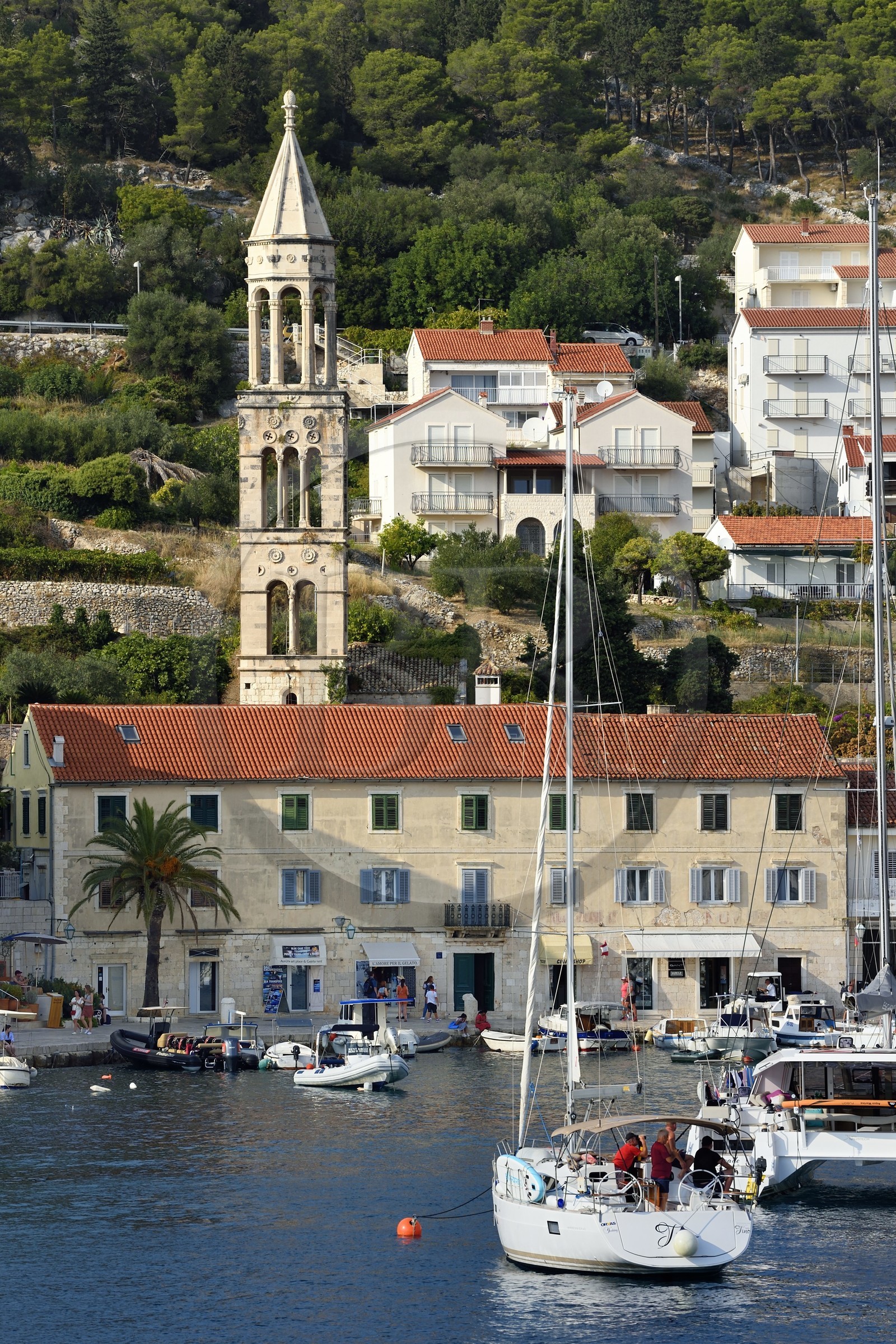 Croatia, Dalmatia, Dalmatian coast, Island of Hvar, the town of Hvar
