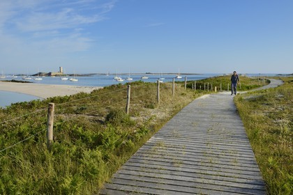 France, Finistère (29), La Foret Fouesnant, archipel des Glénan, Ile Saint-Nicolas