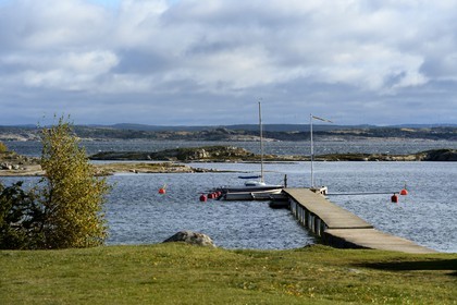 Suède, Västra Götaland, Iles Koster, Sydkoster, jetée de Bergdalen
