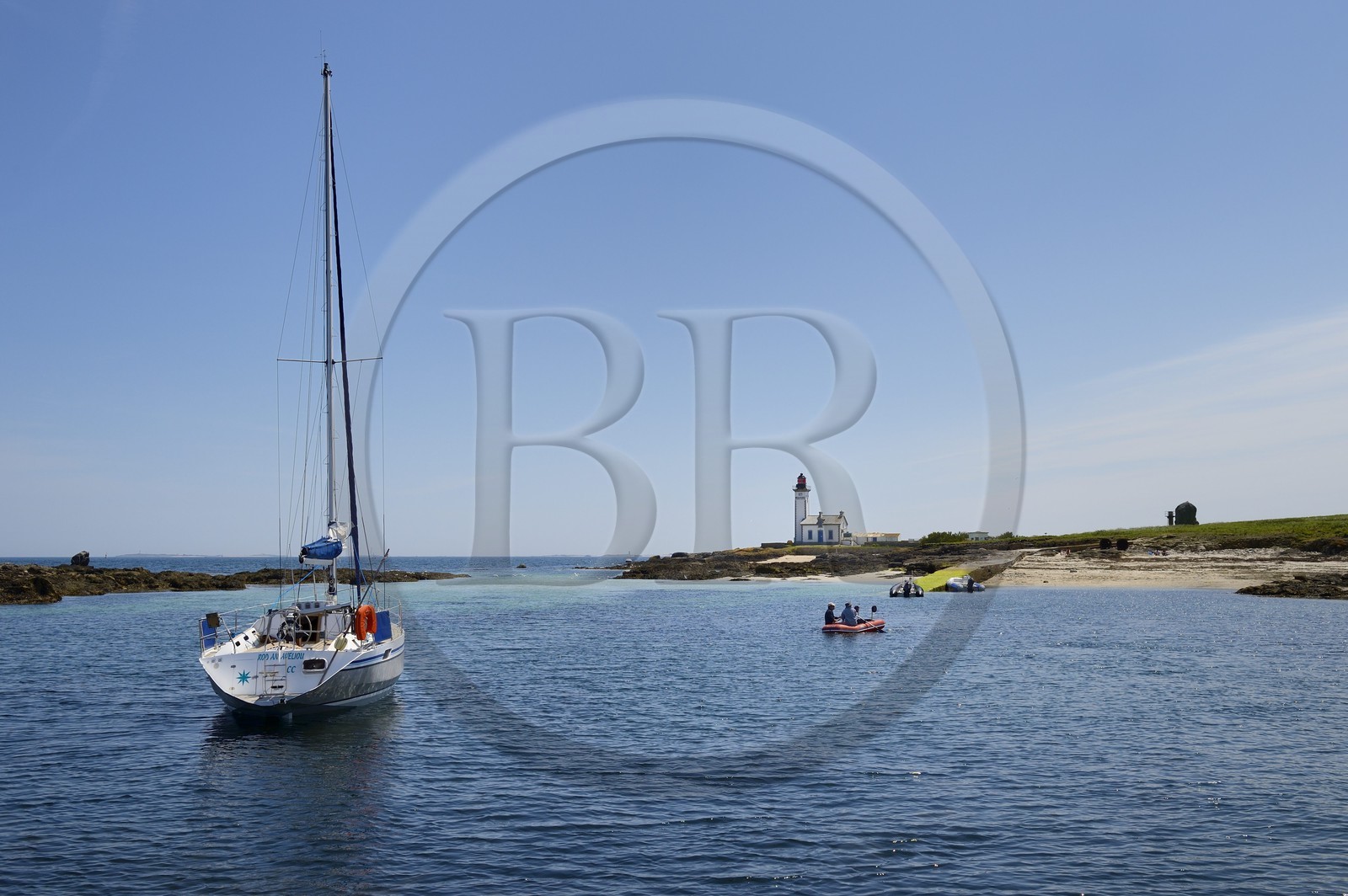 France, Finistère (29), La Foret Fouesnant, archipel des Glénan, Ile aux Moutons