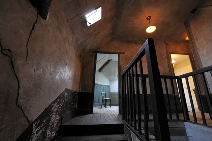 France, Val-d'Oise (95), parc naturel régional du Vexin français, Auvers-sur-Oise, auberge Ravoux, la chambre de Van Gogh sous les toits dans laquelle il est décédé