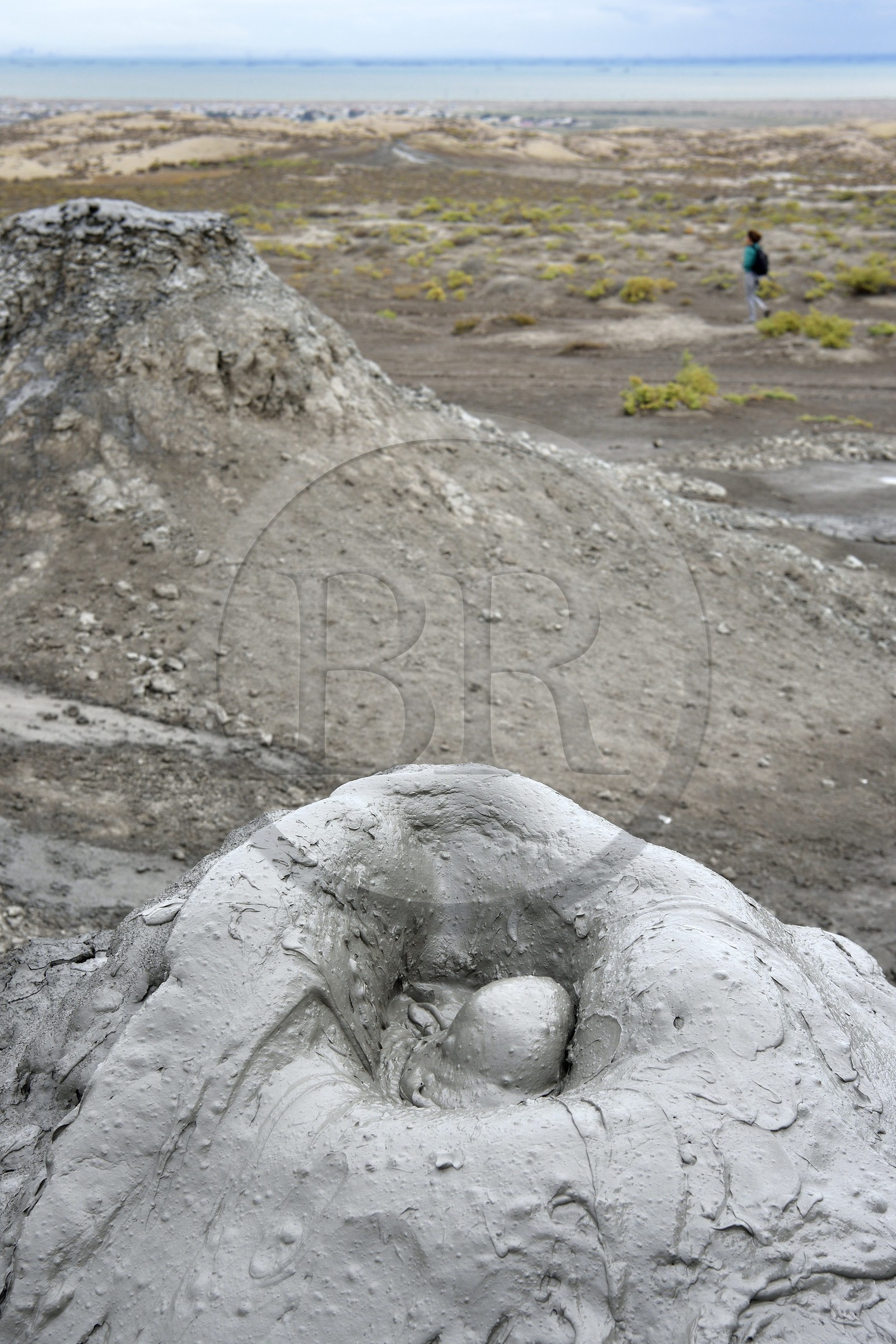 Azerbaijan, Gobustan, Gobustan National Park, Mud volcanoes