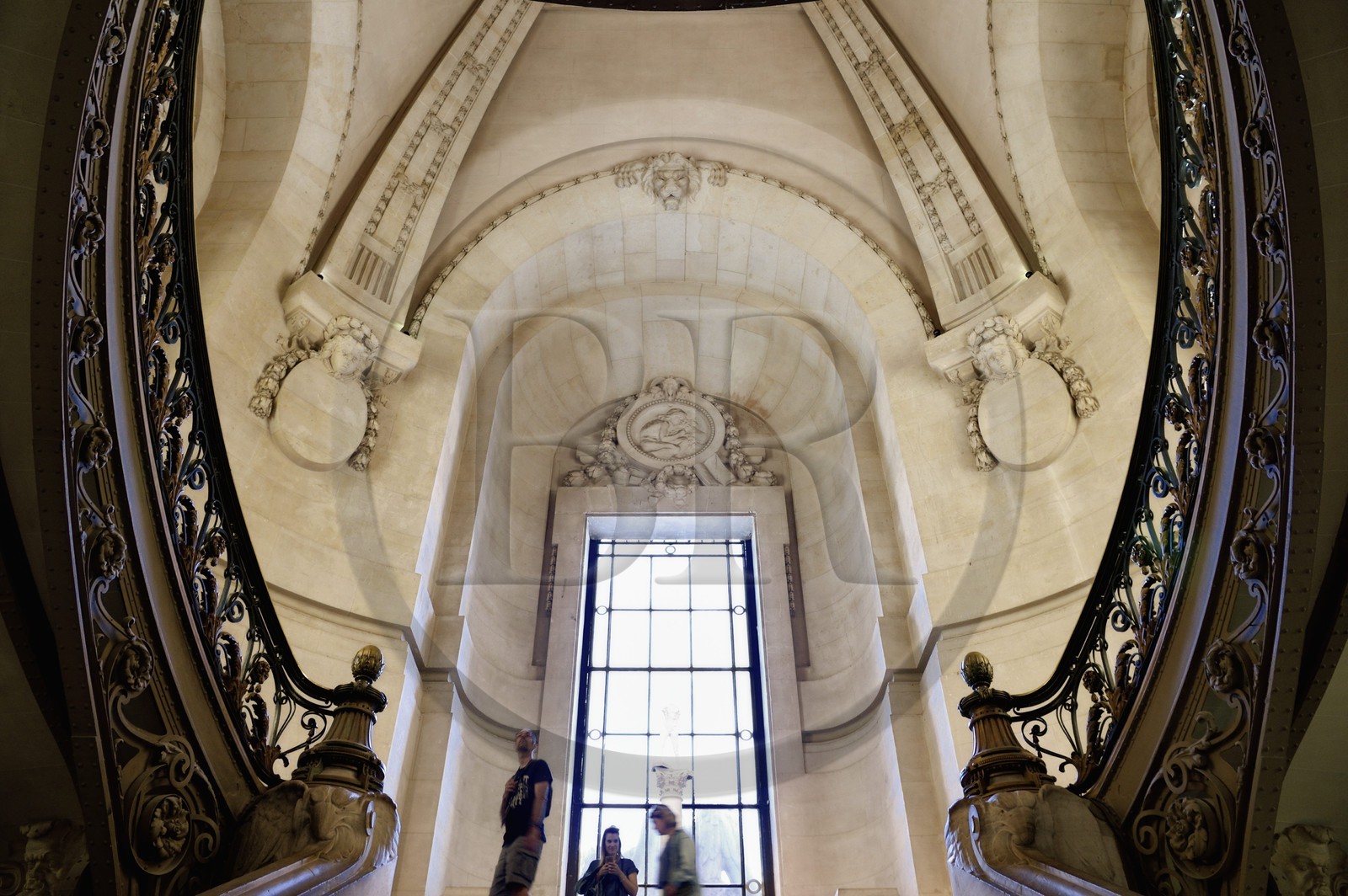 France, Paris, Grand Palais, grand staircase of the museum