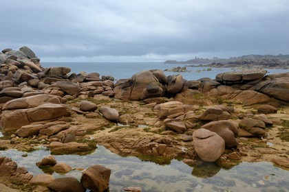 France, Côtes-d'Armor (22), Côte de Granit Rose, Trégastel, l'Ile Renote