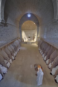France, Var (83), Massif des Maures, Collobrières, chartreuse de la Verne, office des moniales de Bethléem