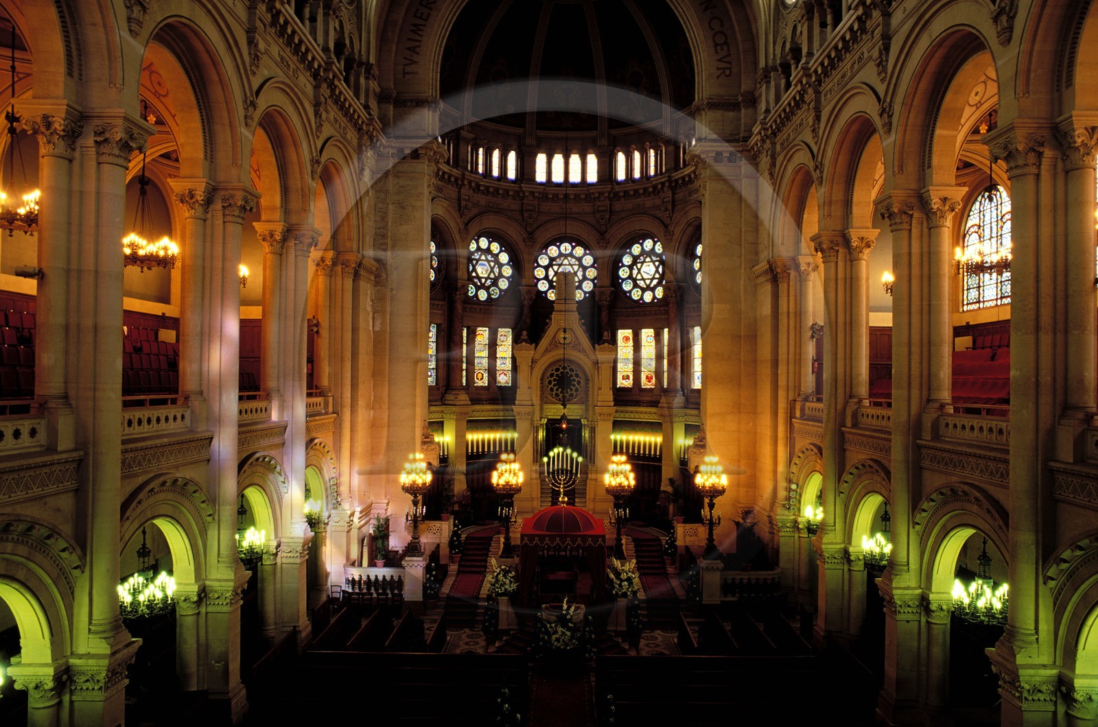 France, Paris (75), rue de la Victoire, la grande synagogue