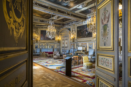 France, Seine-et-Marne (77), Fontainebleau, chateau de Fontainebleau, classé Patrimoine Mondial par l'UNESCO, Salon Louis XIII